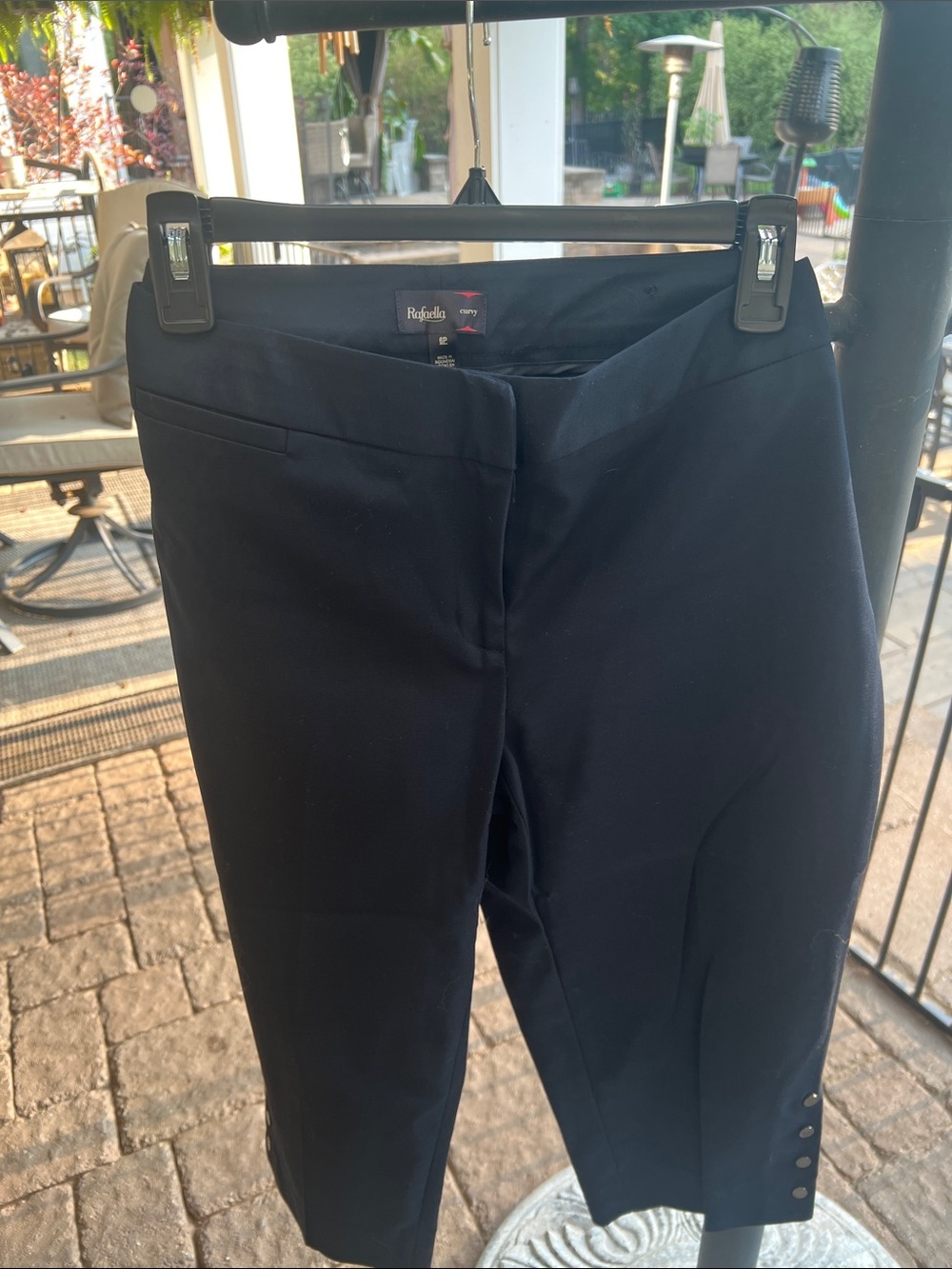 Rafaella Black Cropped Tailored Ankle Pants